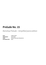 Prelude No. 15 - Title Page