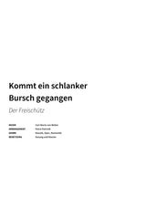 Kommt ein schlanker Bursch gegangen - Title Page