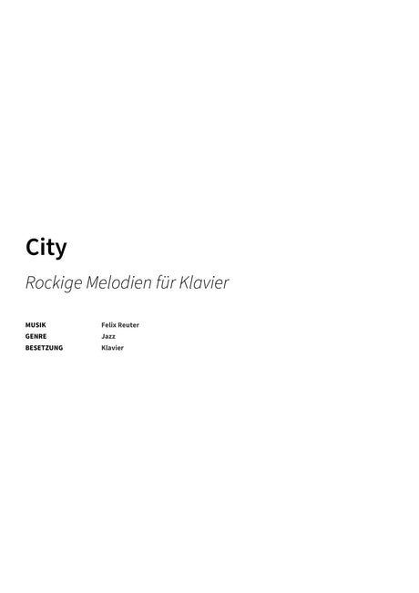 City - Title Page