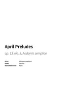 April Preludes - Title Page