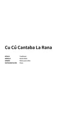 Cu Cú Cantaba La Rana - Title Page