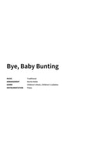 Bye, Baby Bunting - Title Page