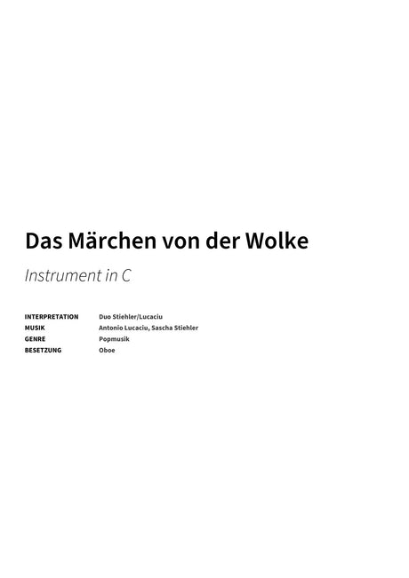 Das Märchen von der Wolke - Title Page