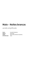 Maio – Noites brancas - Title Page
