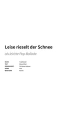 Leise rieselt der Schnee - Title Page