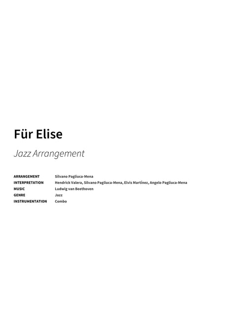 Für Elise - Title Page