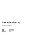 Vier Polonaisen op. 1 - Title Page