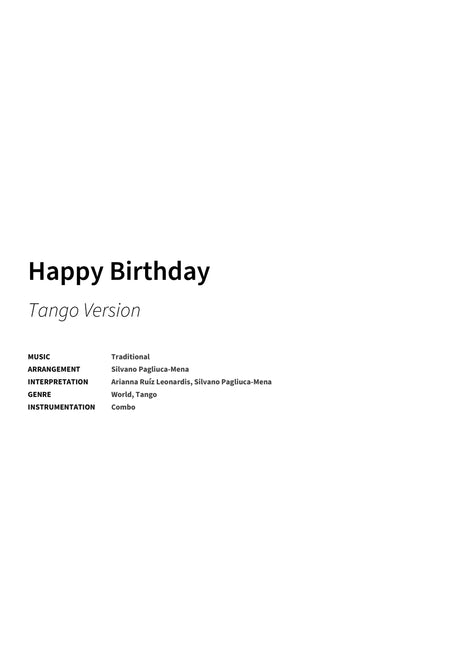 Happy Birthday - Title Page