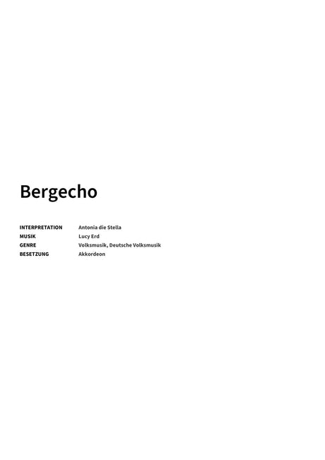 Bergecho - Title Page