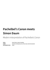 Pachelbel's Canon meets Simon Daum - Title Page