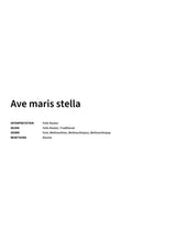 Ave maris stella - Title Page