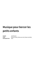 Musique pour bercer les petits enfants - Title Page
