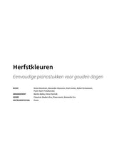Herfstkleuren - Title Page