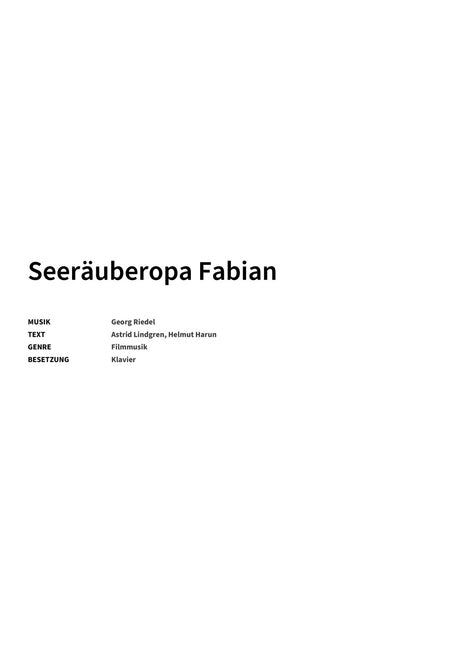 Seeräuberopa Fabian - Title Page