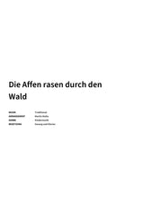 Die Affen rasen durch den Wald - Title Page