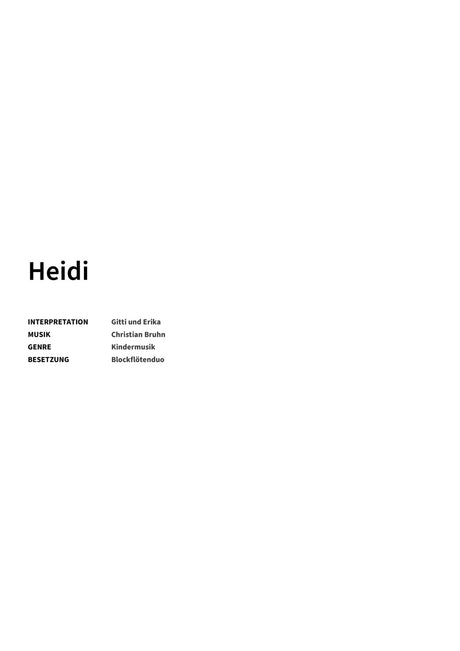 Heidi - Title Page