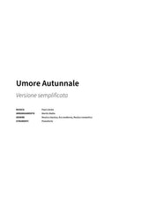 Umore Autunnale - Title Page