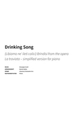 Drinking Song - Title Page