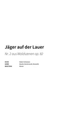 Jäger auf der Lauer - Title Page