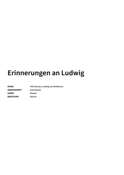 Erinnerungen an Ludwig - Title Page