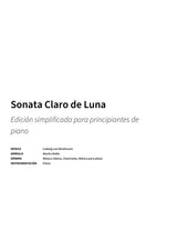 Sonata Claro de Luna - Title Page