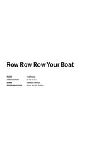 Row Row Row Your Boat - Title Page