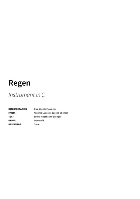 Regen - Title Page