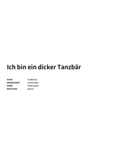 Ich bin ein dicker Tanzbär - Title Page