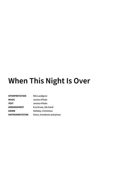 When This Night Is Over - Title Page