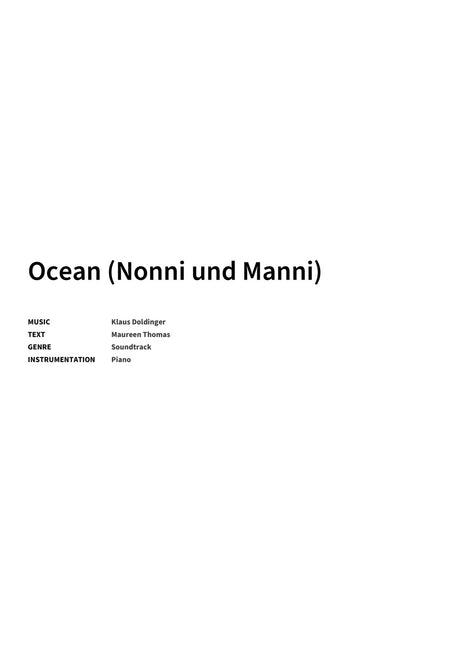 Ocean (Nonni und Manni) - Title Page