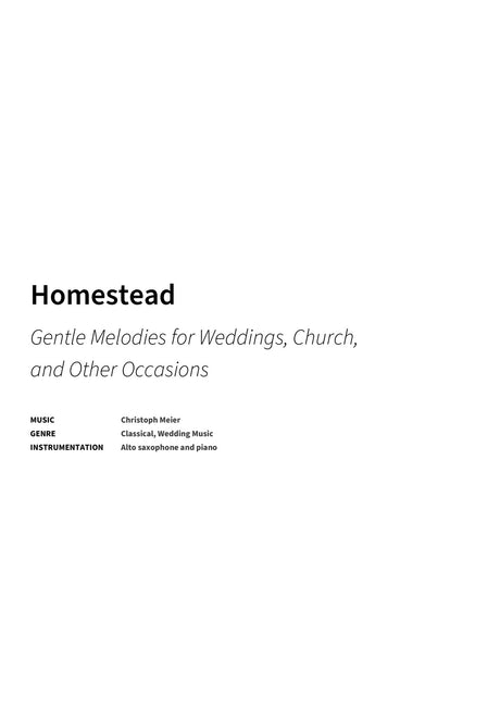 Homestead - Title Page
