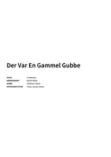 Der Var En Gammel Gubbe - Title Page