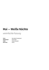 Mai — Weiße Nächte - Title Page