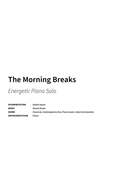 The Morning Breaks - Title Page