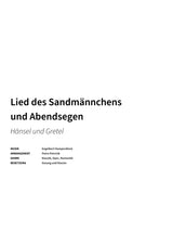 Lied des Sandmännchens und Abendsegen - Title Page