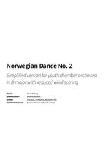 Norwegian Dance No. 2 - Title Page