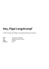 Hey, Pippi Langstrumpf - Title Page