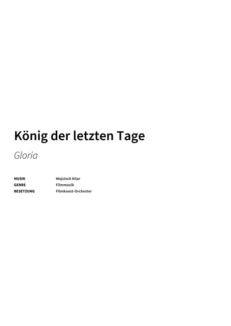 König der letzten Tage - Title Page
