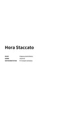 Hora Staccato - Title Page