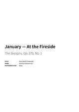 January — At the Fireside - Title Page