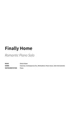 Finally Home - Title Page