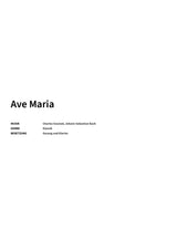 Ave Maria - Title Page