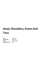 Head, Shoulders, Knees And Toes - Title Page