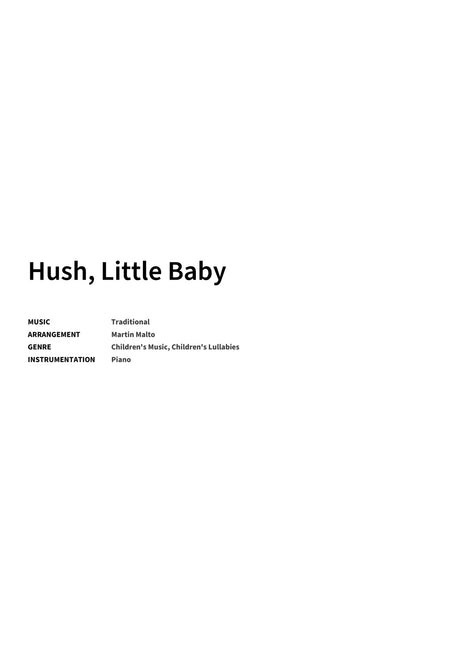 Hush, Little Baby - Title Page