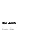 Hora Staccato - Title Page