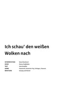 Ich schau' den weißen Wolken nach - Title Page