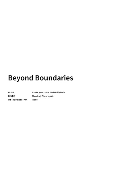 Beyond Boundaries - Title Page