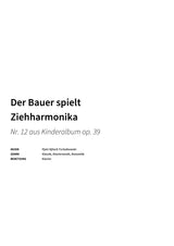 Der Bauer spielt Ziehharmonika - Title Page