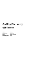 God Rest You Merry Gentlemen - Title Page
