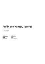 Auf in den Kampf, Torero! - Title Page